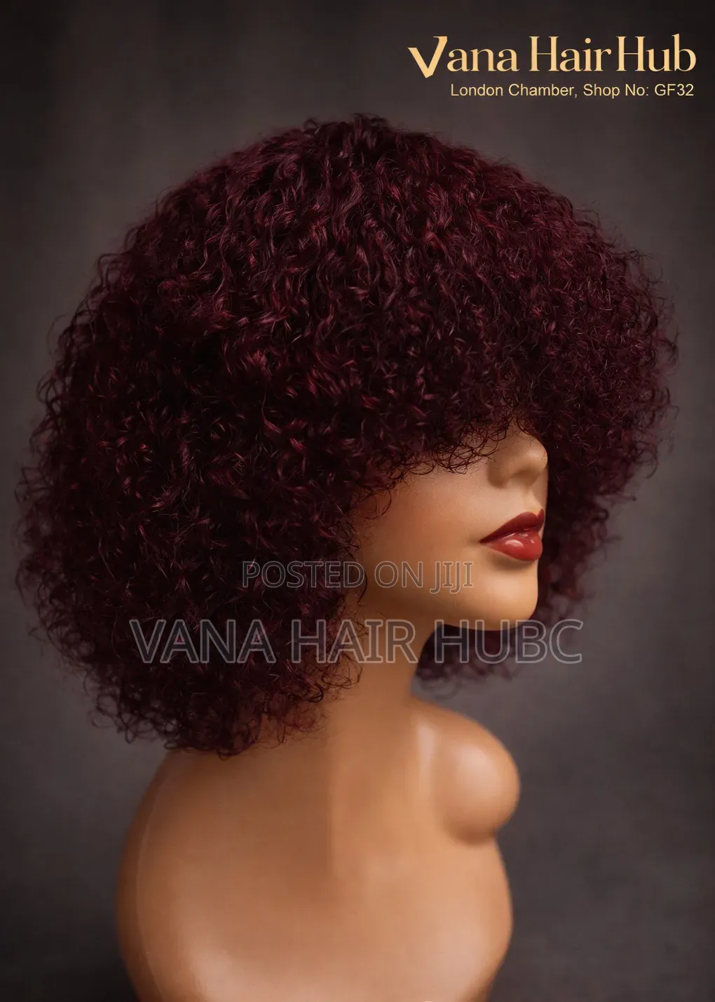 Fringe Bob Curly Wig