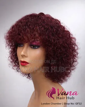 Fringe Bob Curly Wig