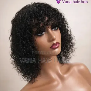 Fringe Bob Curly Wig