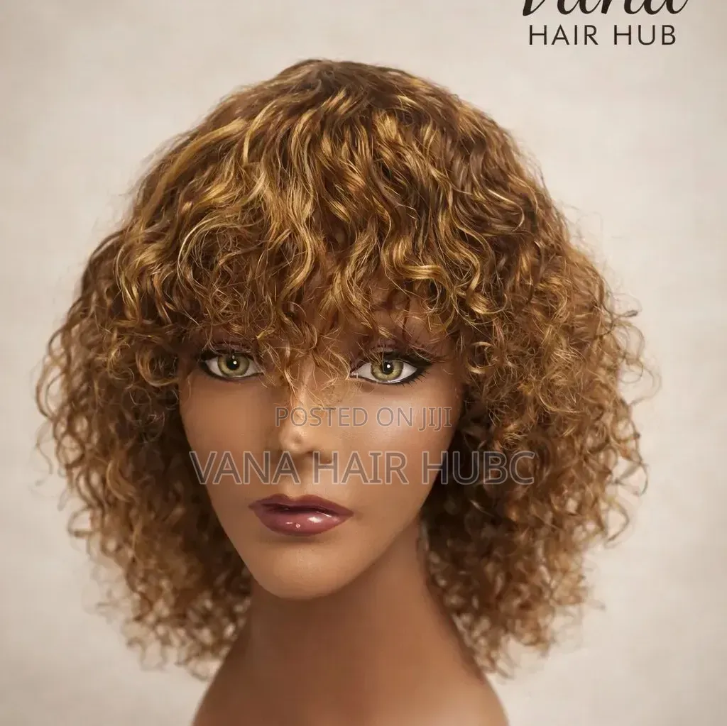Fringe Bob Curly Wig