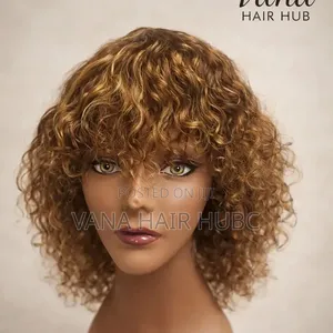 Fringe Bob Curly Wig
