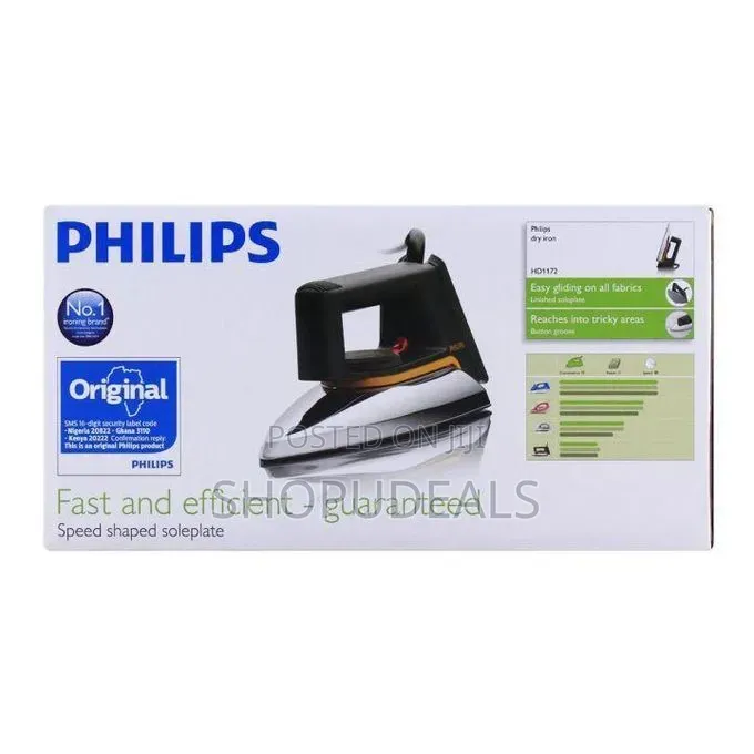 Original Philips Classic Dry Iron Hd1172