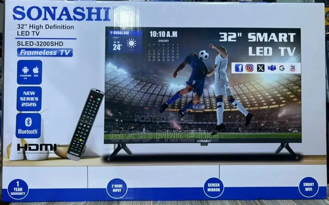 Sonashi 32" Smart Led Tv (Model: Sled-3200shd)