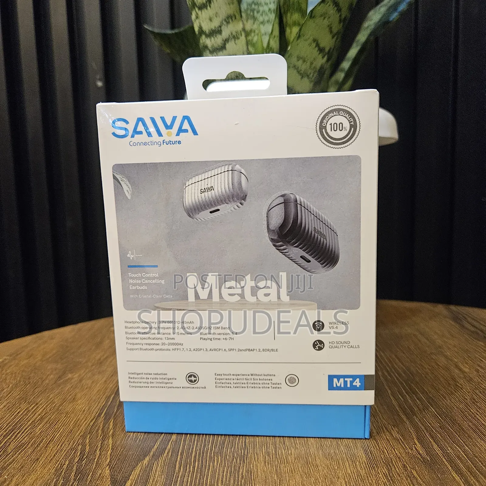 Saiya Metal Mt4 Wireless Earbuds – Deep Bass Sound