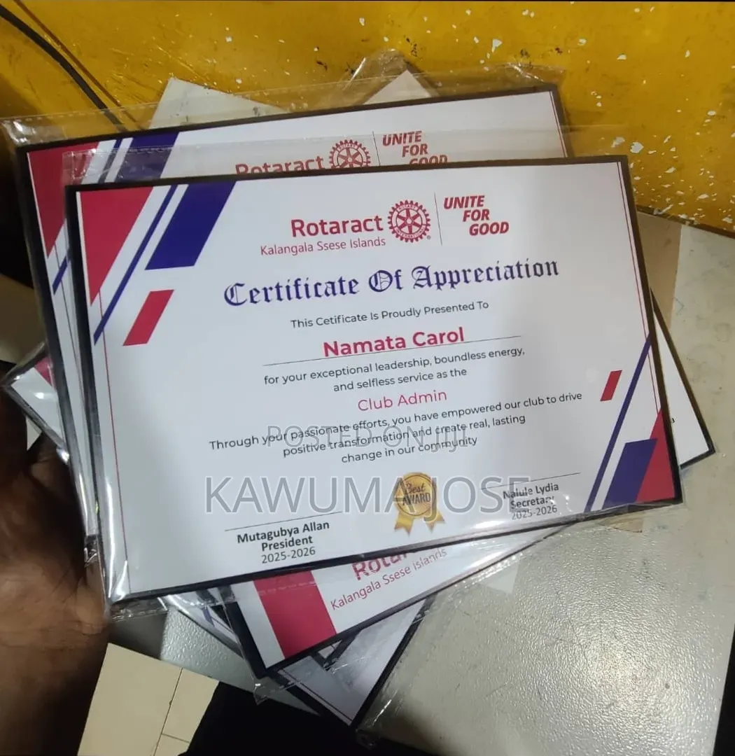 Certificates