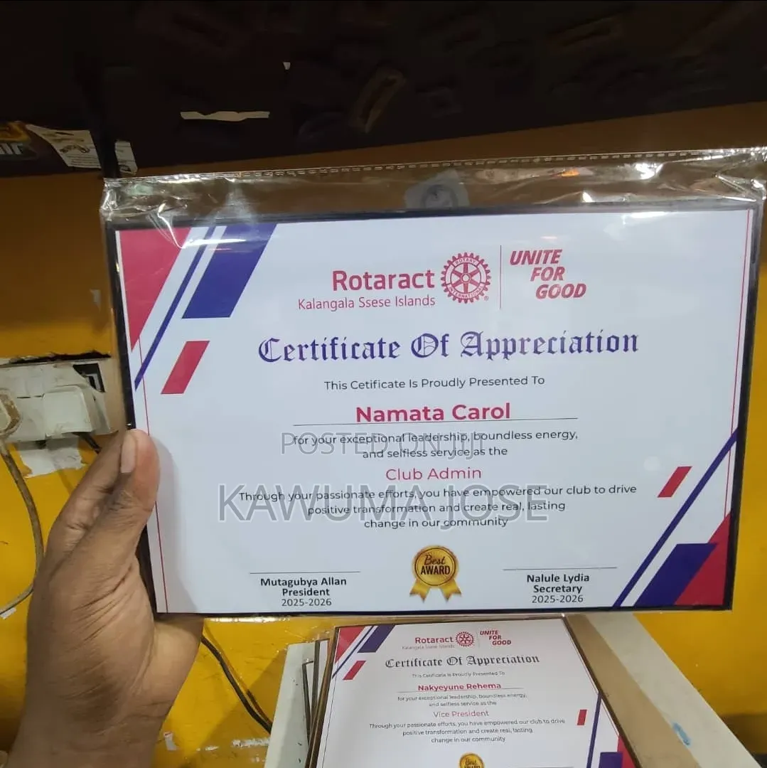 Certificates