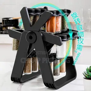 360° Rotating Ferris Wheel Spice Rack Organizer.