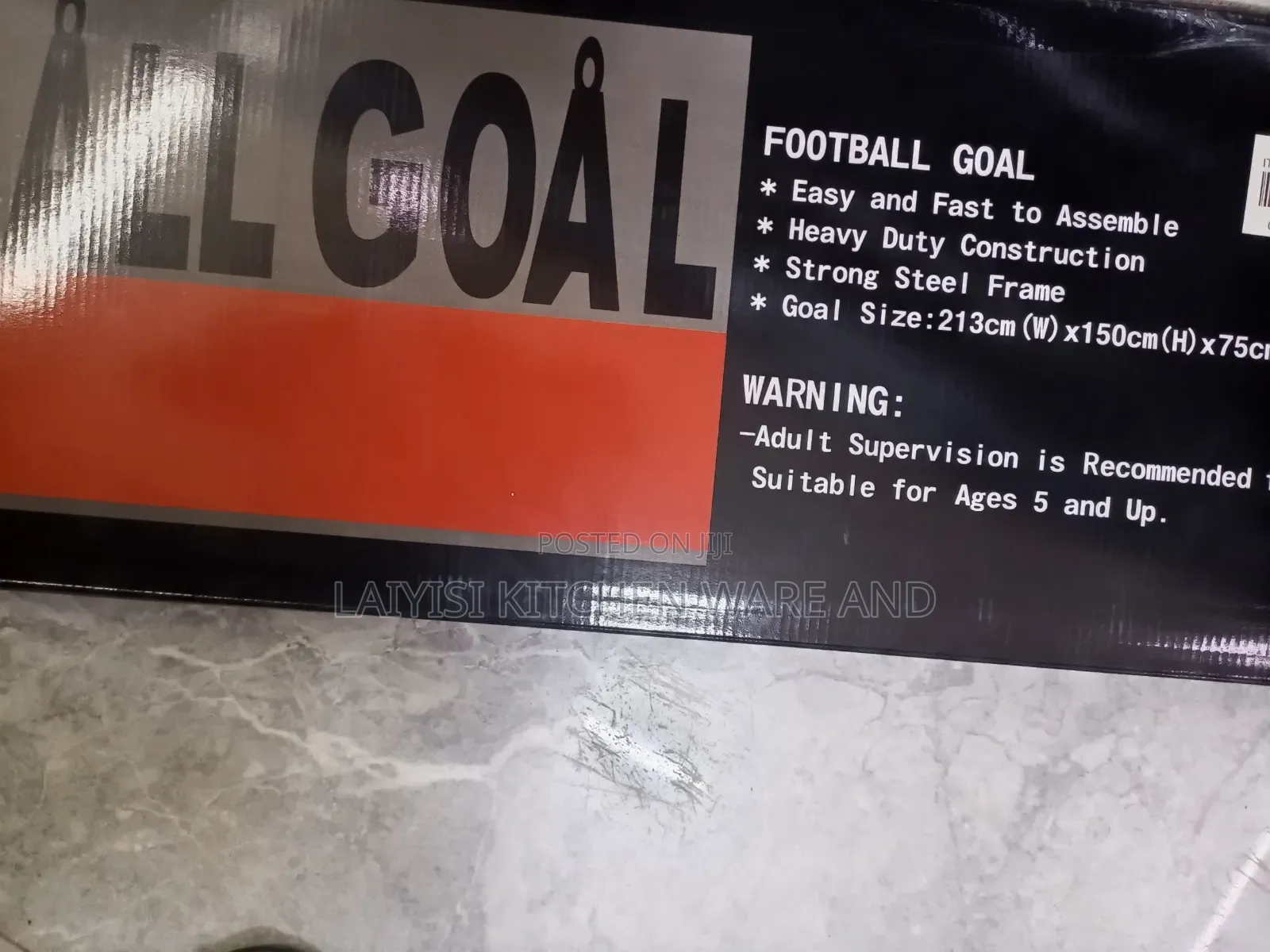 Heavy-Duty Steel Football Goal