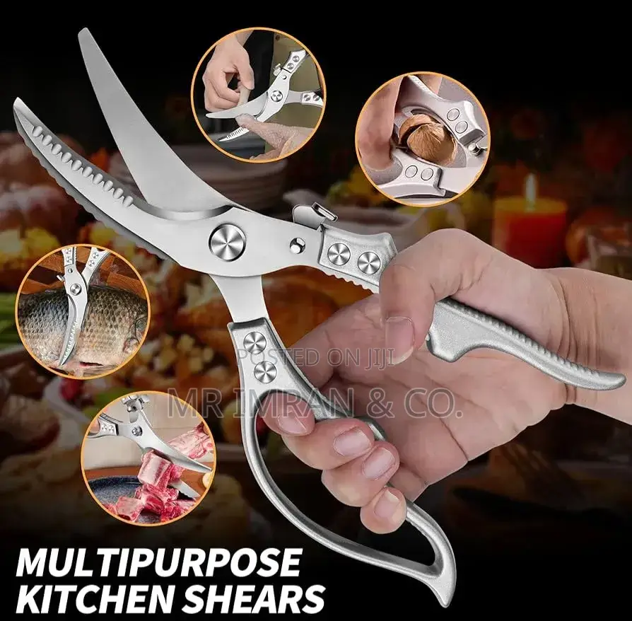 Heavy-Duty Stainless Steel Poultry Shears