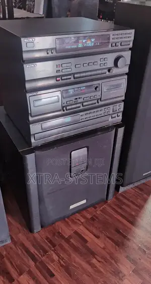 Powerful Sony Home Theatre Tower System With Subwoofer Cabinet.