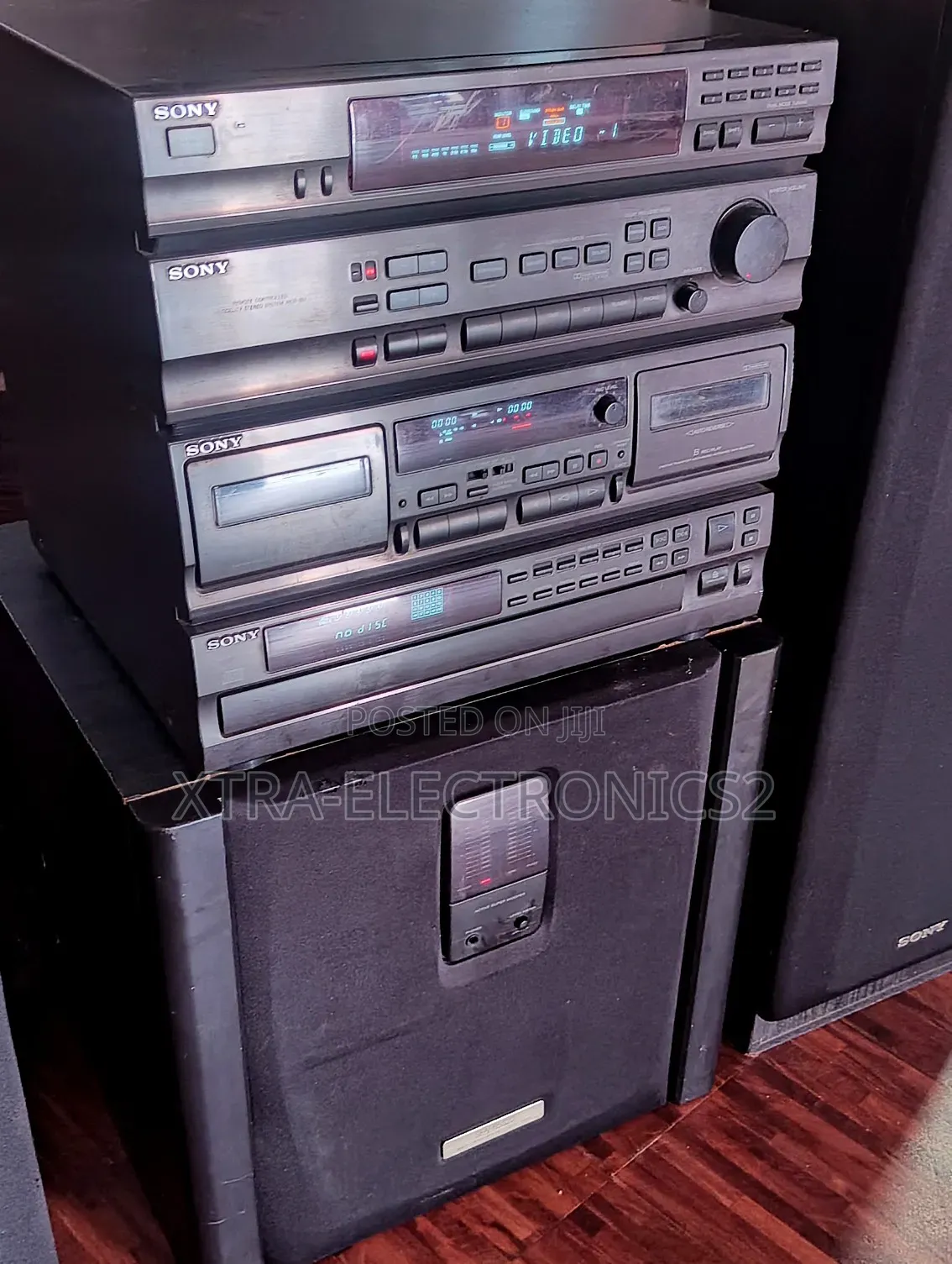 Powerful Sony Home Theatre Tower System With Subwoofer Cabinet