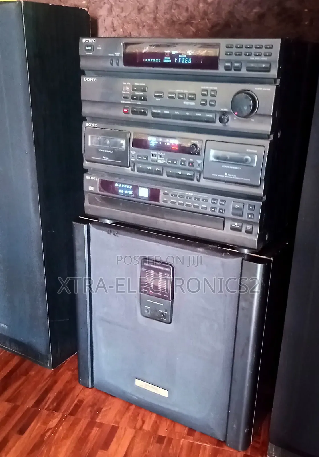 Powerful Sony Home Theatre Tower System With Subwoofer Cabinet