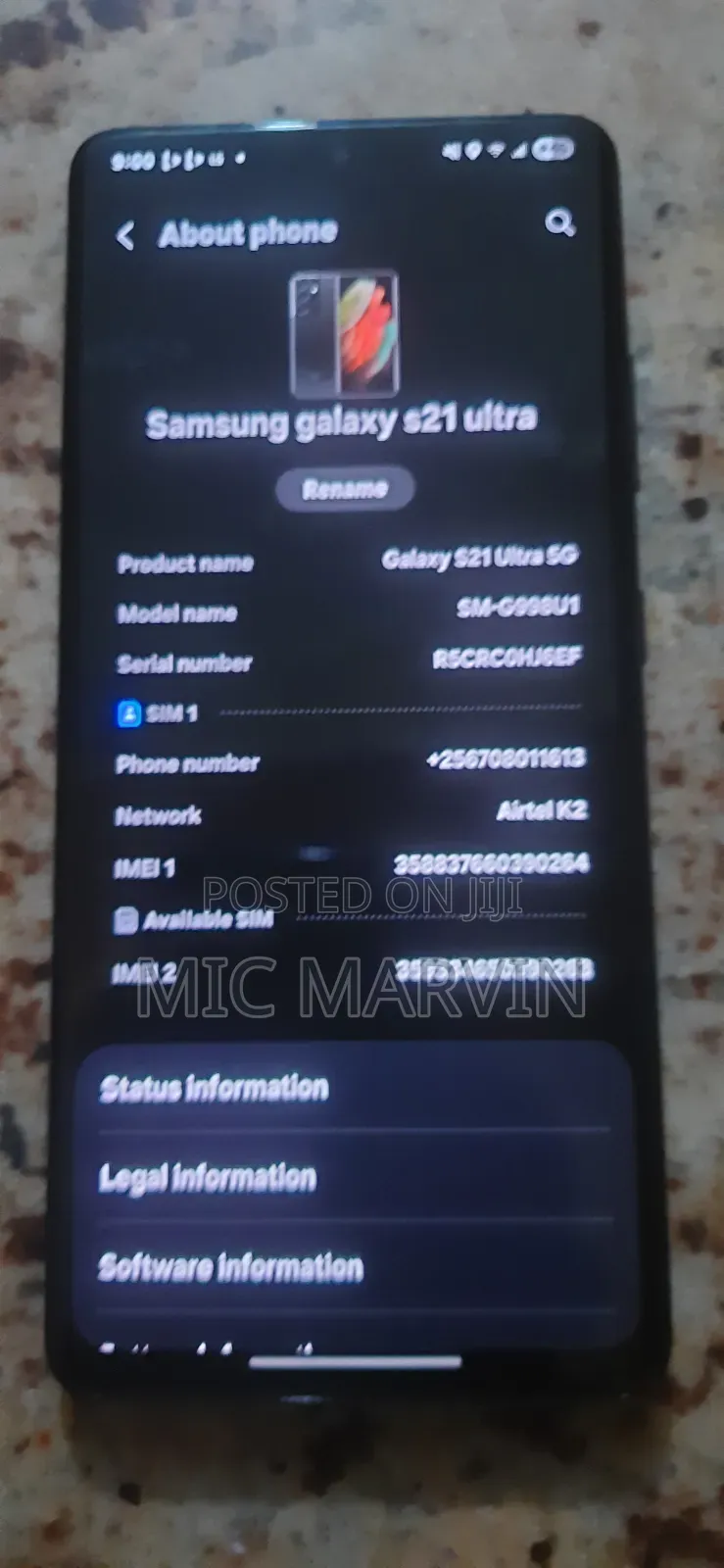 Samsung Galaxy S21 Ultra 5G 512 GB Black