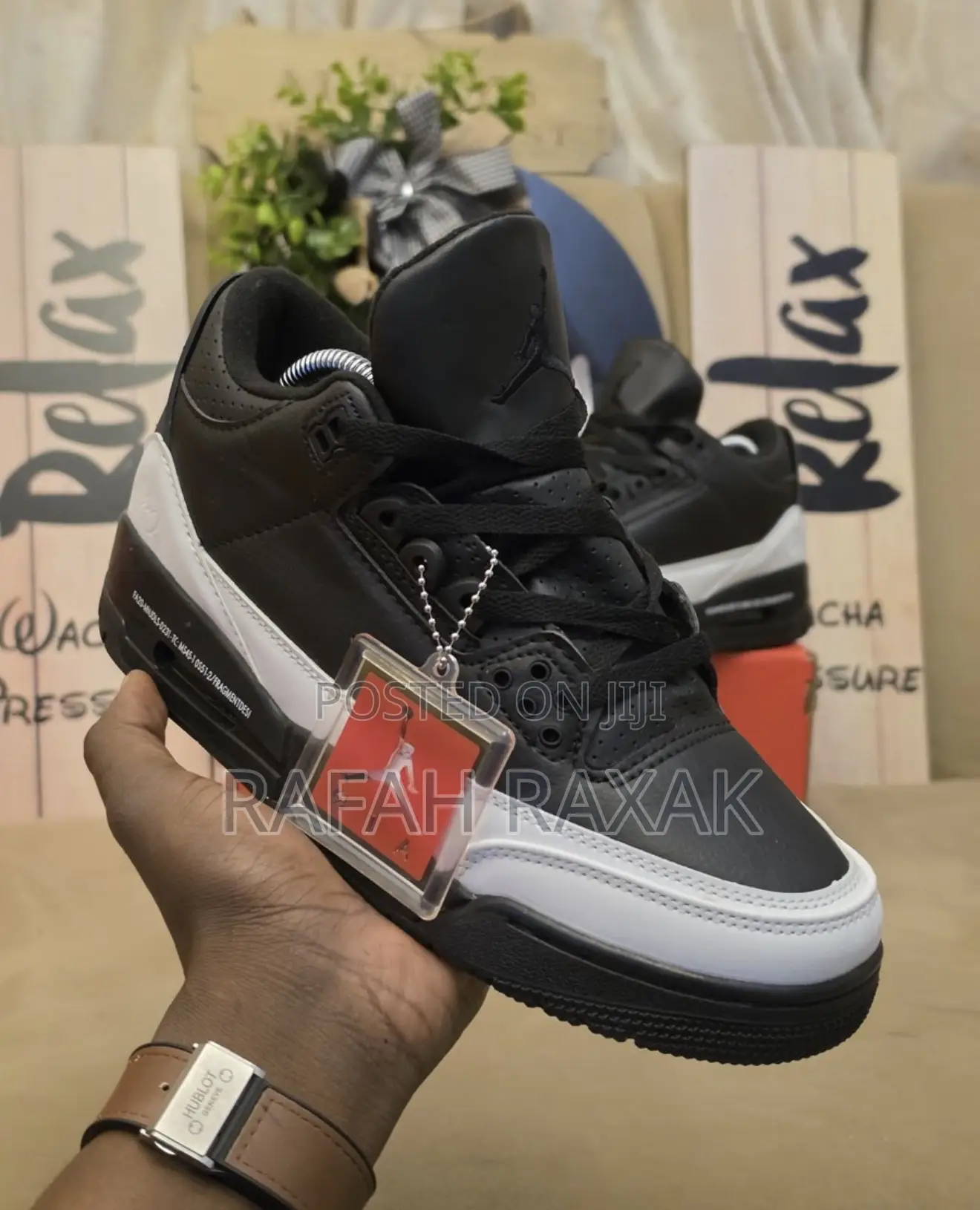 Nike Air Jordan 3 Retro X Fragment Black/White Sneaker