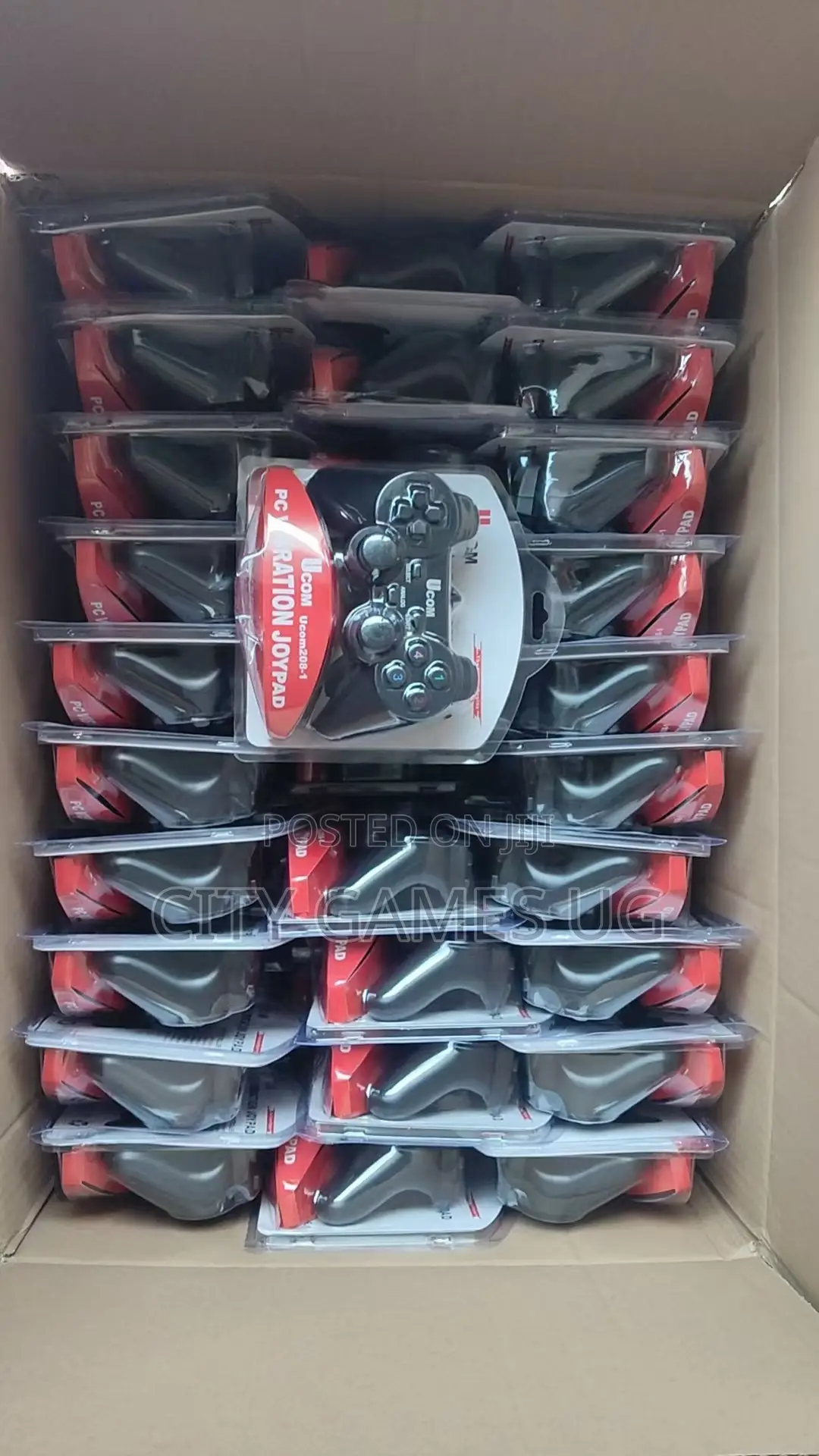 U-Com Pc Wired Joypad With Vibration Controller