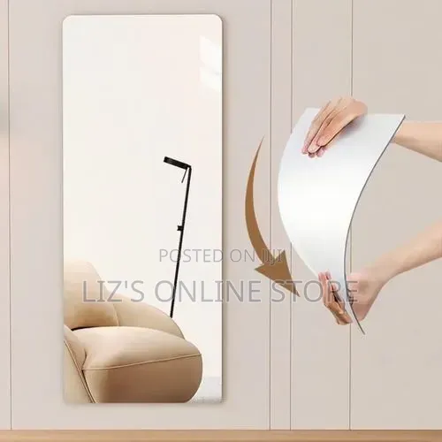 Rectangular Full Body Mirror Stick on Wall