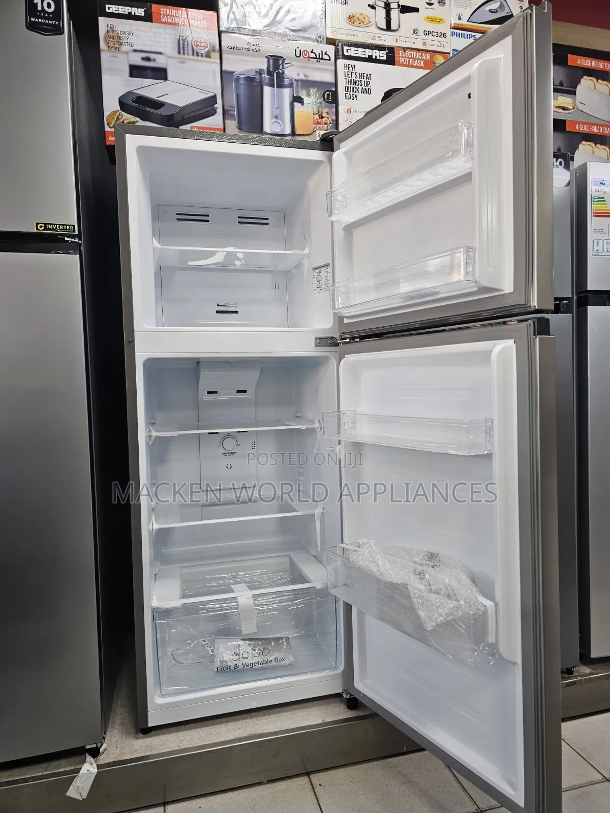 Hisense 266 Litres Double Door Frost Free Fridge
