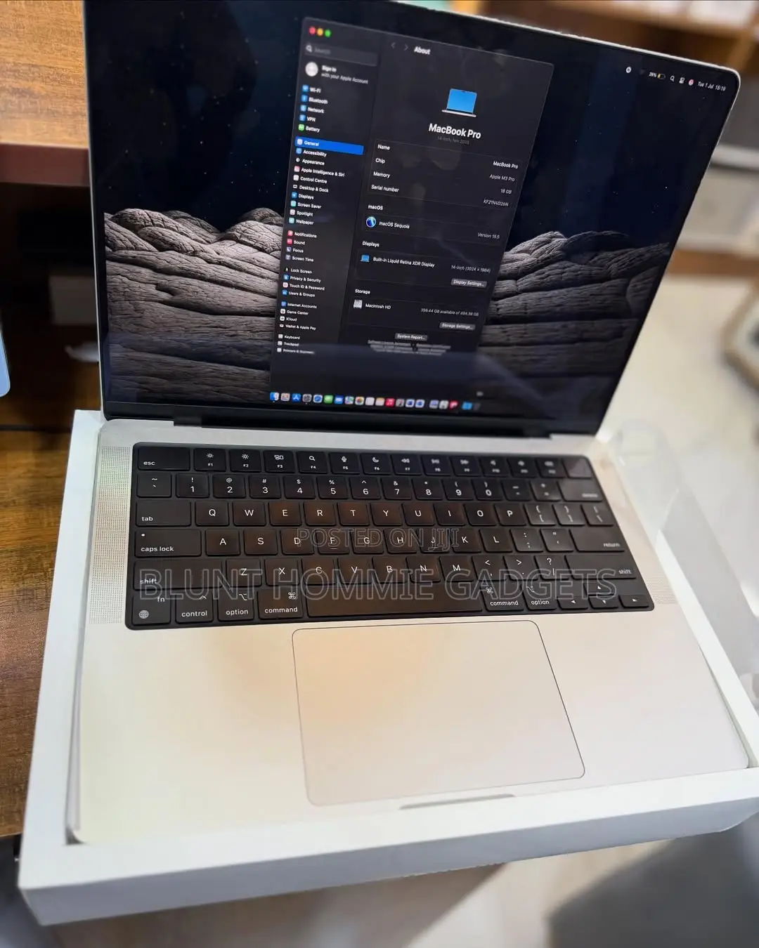 Laptop Apple MacBook Pro 16GB Apple M4 SSD 500GB