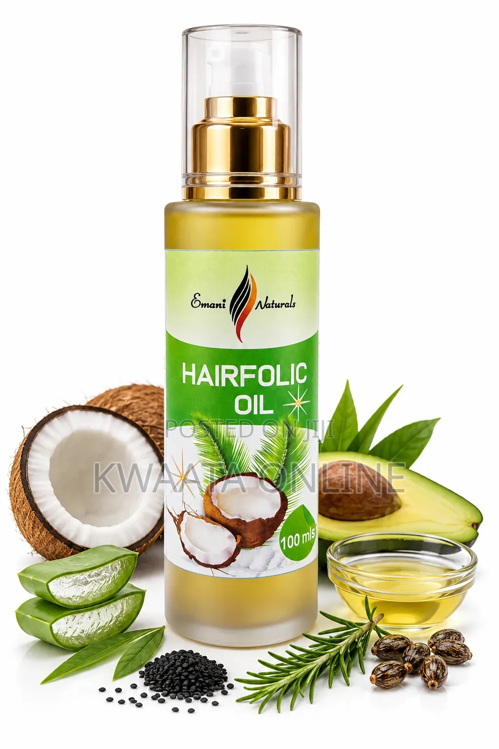 Hairfolic Oil 100ml | Natural Hair Growth Scalp Nourishing Oil