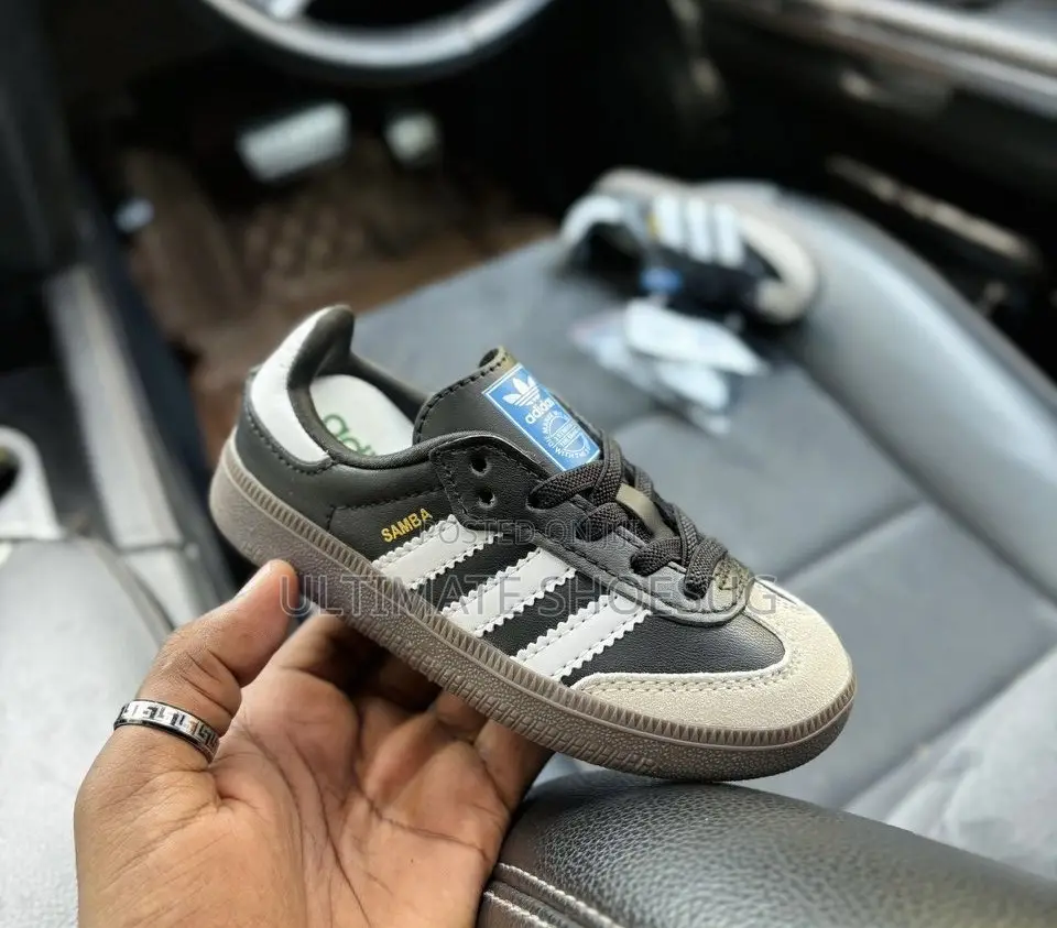Kids Adidas Samba Black