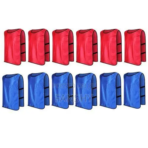 Football/Soccer Vests/Bibs for Training - Pack of 12 Free Choice Color