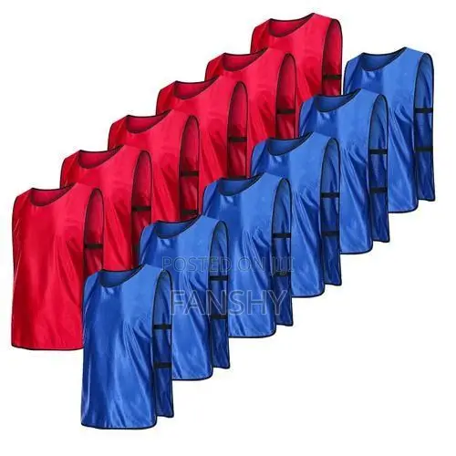 Football/Soccer Vests/Bibs for Training - Pack of 12 Free Choice Color