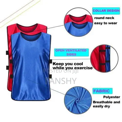 Football/Soccer Vests/Bibs for Training - Pack of 12 Free Choice Color