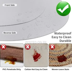 Set of 6 Faux Leather Placemats