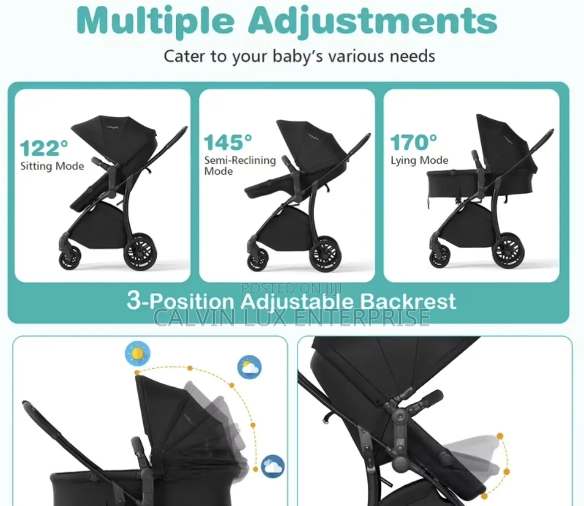 2 in 1 Convertible Baby Stroller