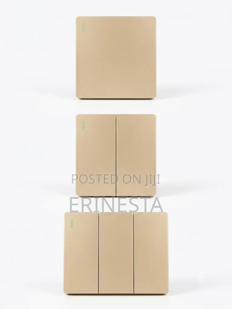 Modern Premium Gold Light Switches – Elegant Home Control