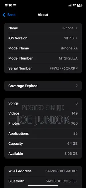 Apple iPhone XR 64 GB White