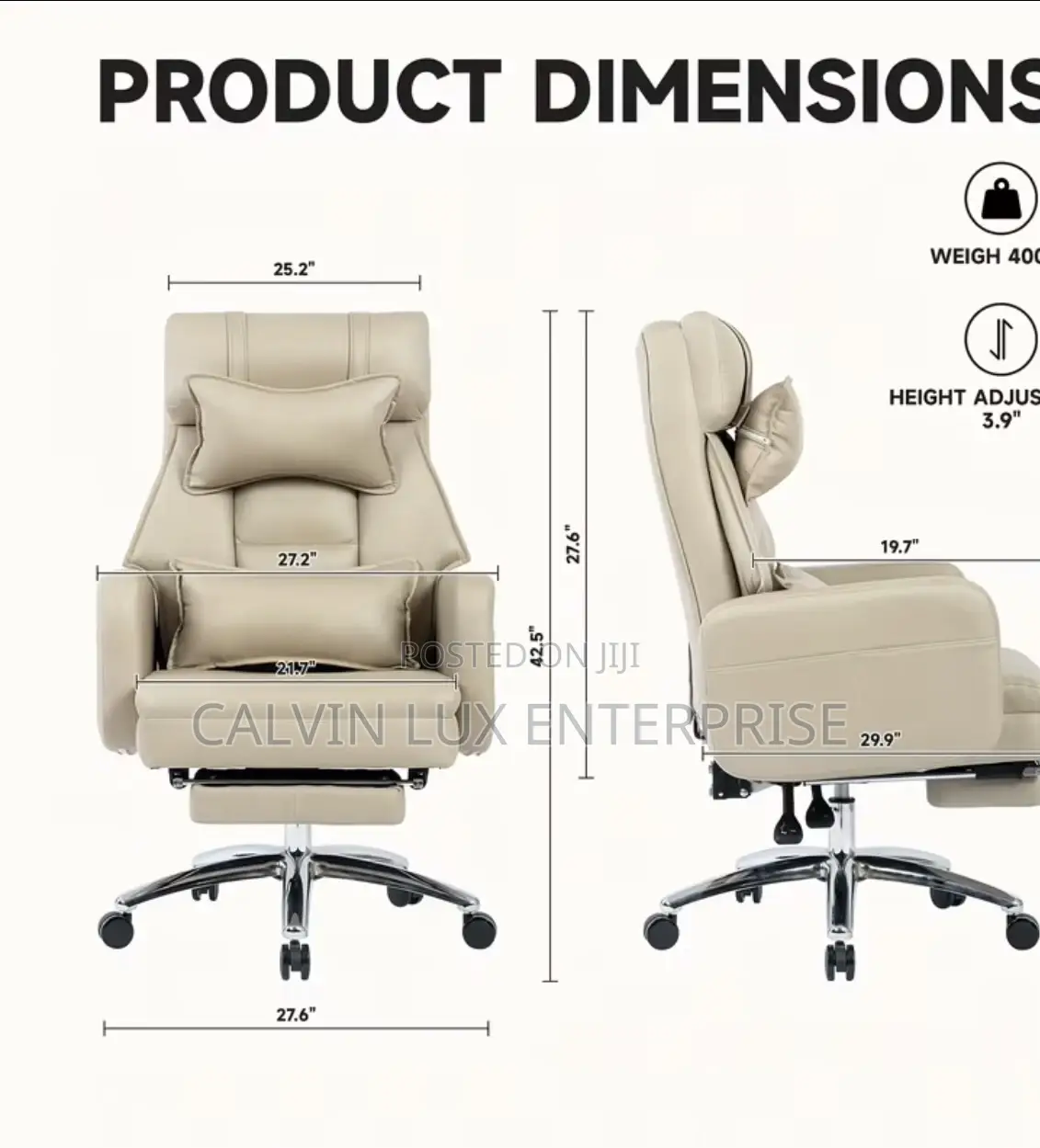 Office Chair Full Cushion 360 Degrees