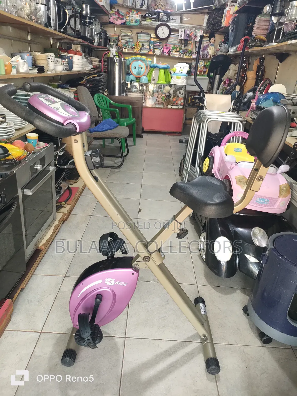 Uk Used Portable Foldable Upright Exercise Bike.