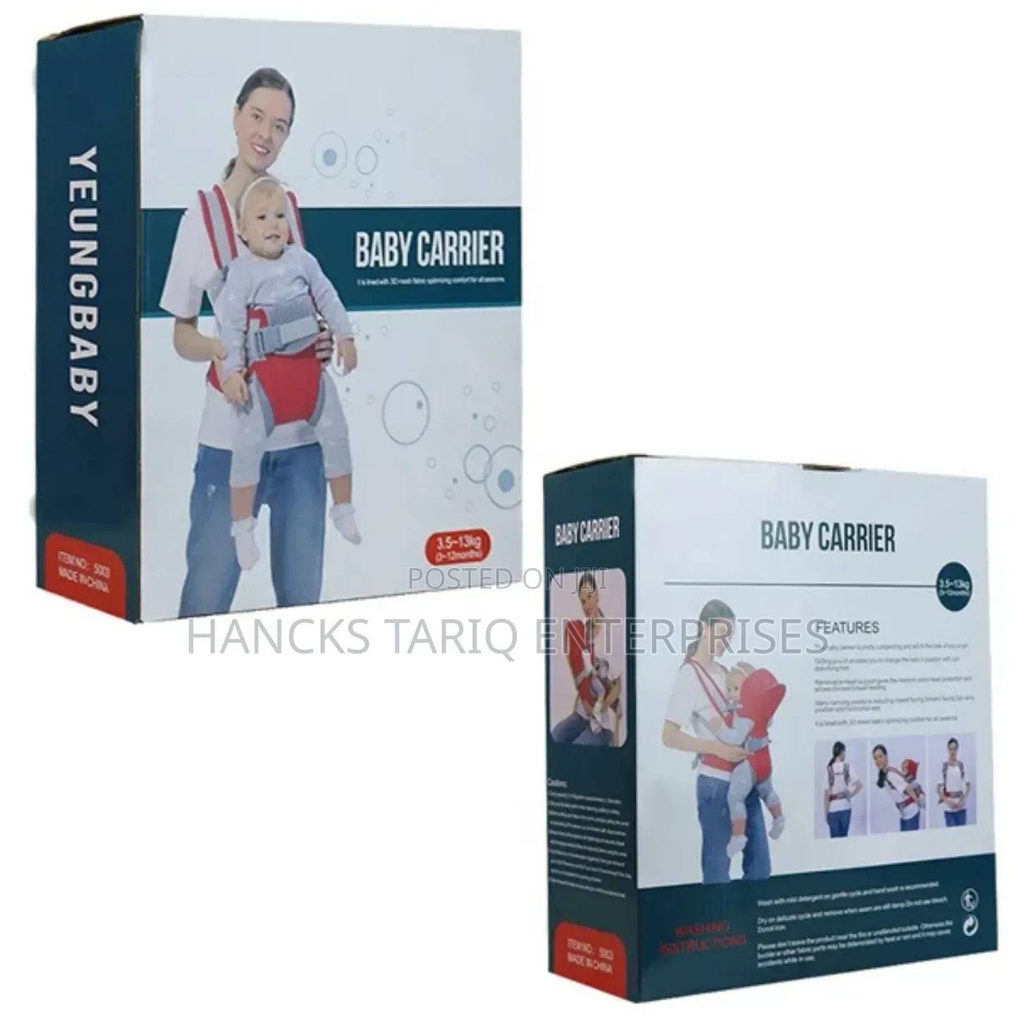 Yeungbaby Ergonomic Baby Carrier – 3.5kg-13kg Breathable Mesh Carrier