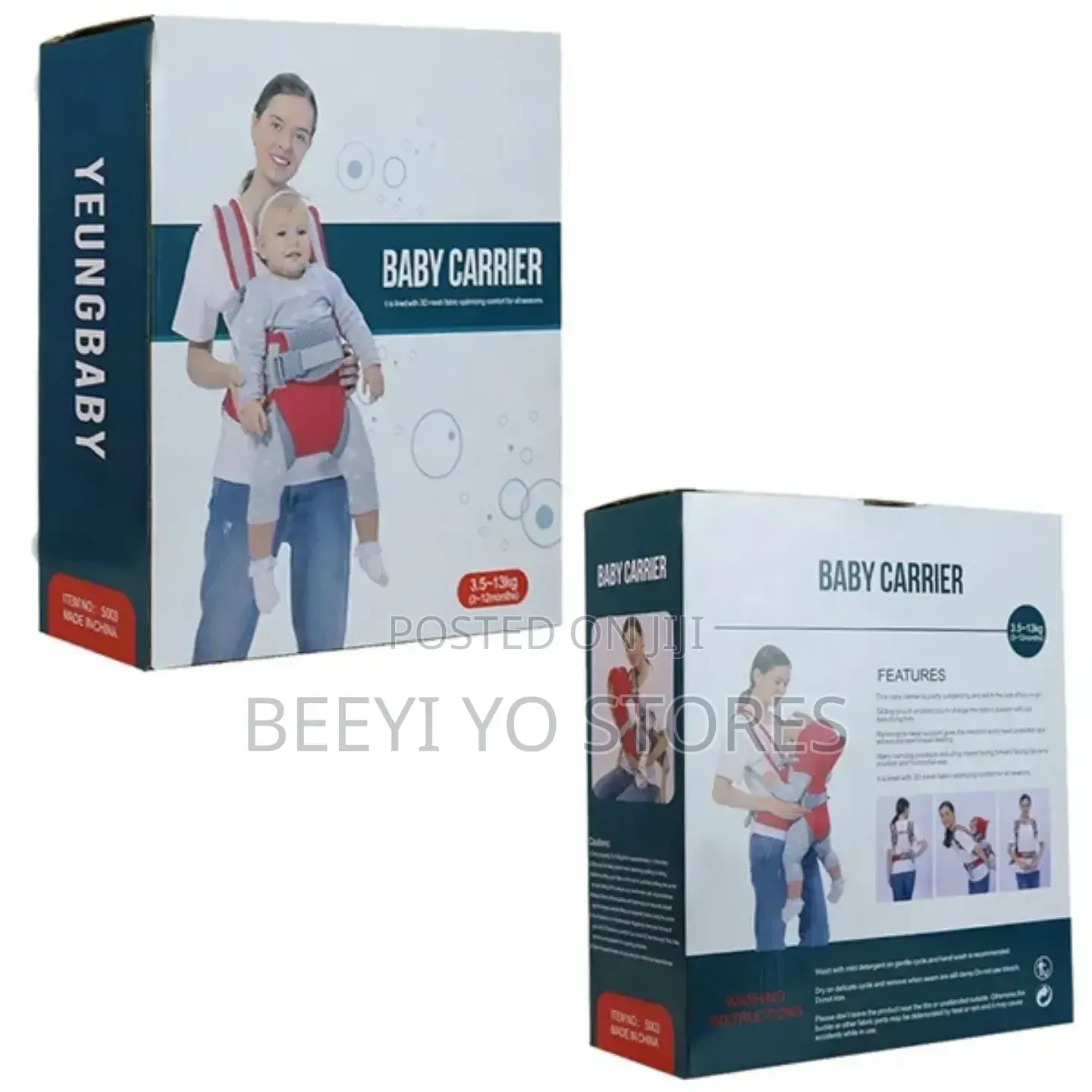 Yeungbaby Ergonomic Baby Carrier – 3.5kg-13kg Breathable Mesh Carrier