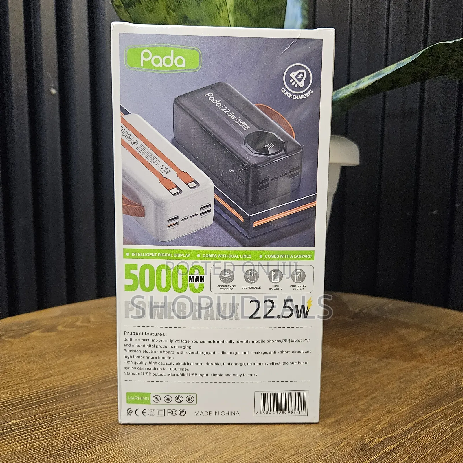 Pada Pd-94 Power Bank 50000mah