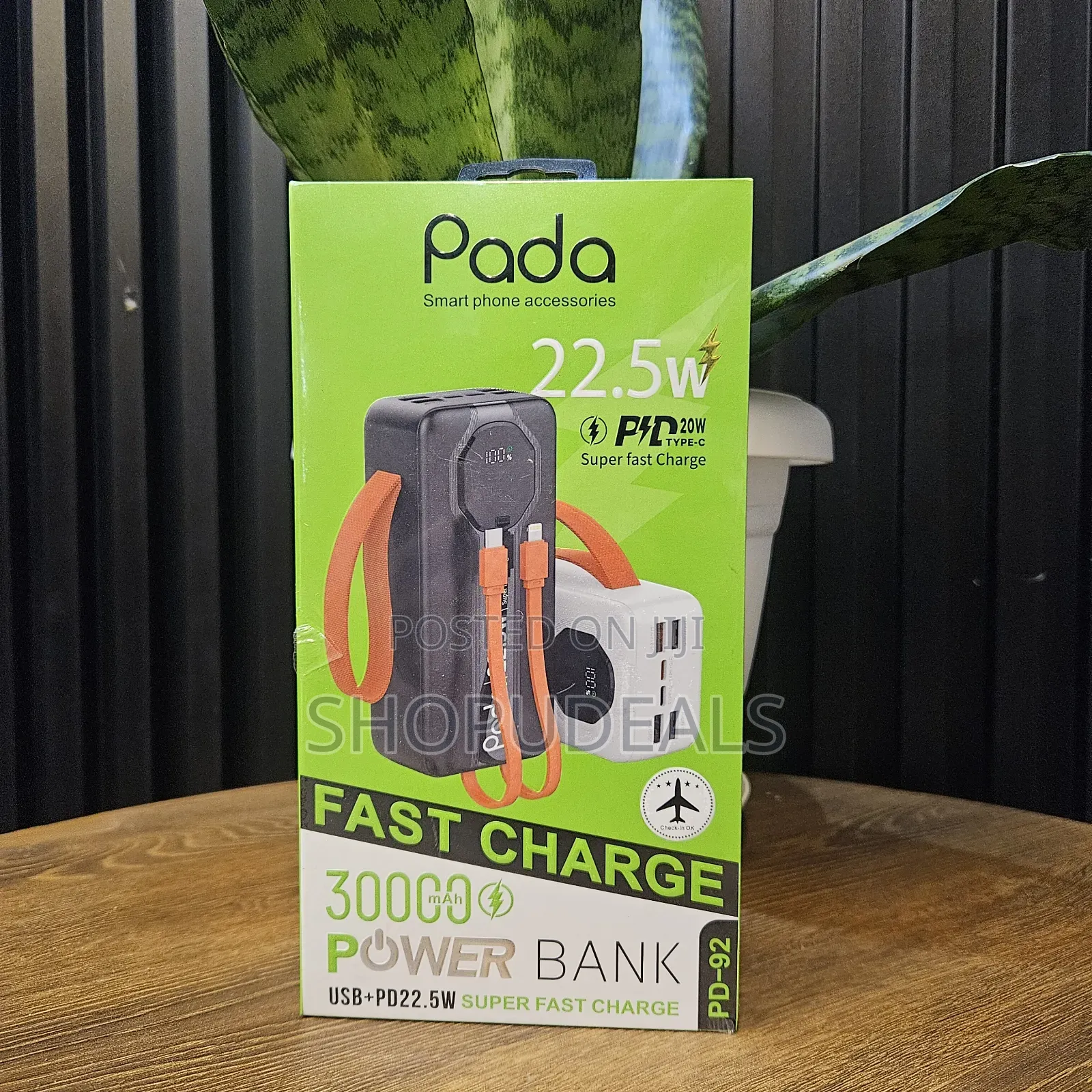 Pada Power Bank (Model Pd-92) With a 30,000mah Capacity.