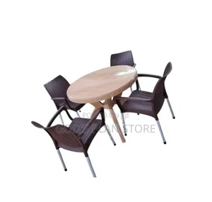 Garden Bars Bistro Set of Plastic Table and Chairs