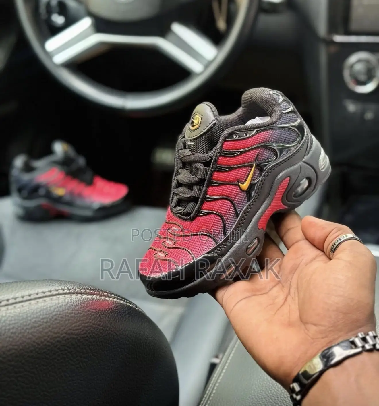 Original Kid’S Red/Black Nike Air Max Tn Baby Sneakers