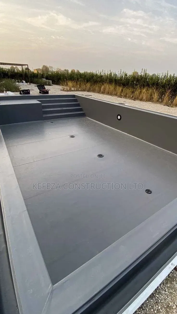 Smoky Grey Pool Tiling