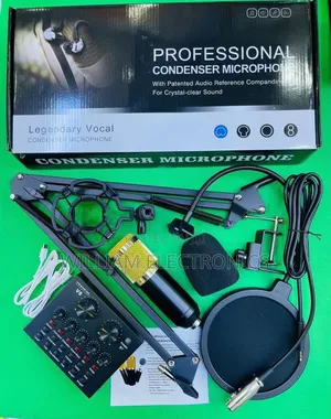 Bm-800 Professional Mic Condenser Microphone V8 Soundcard