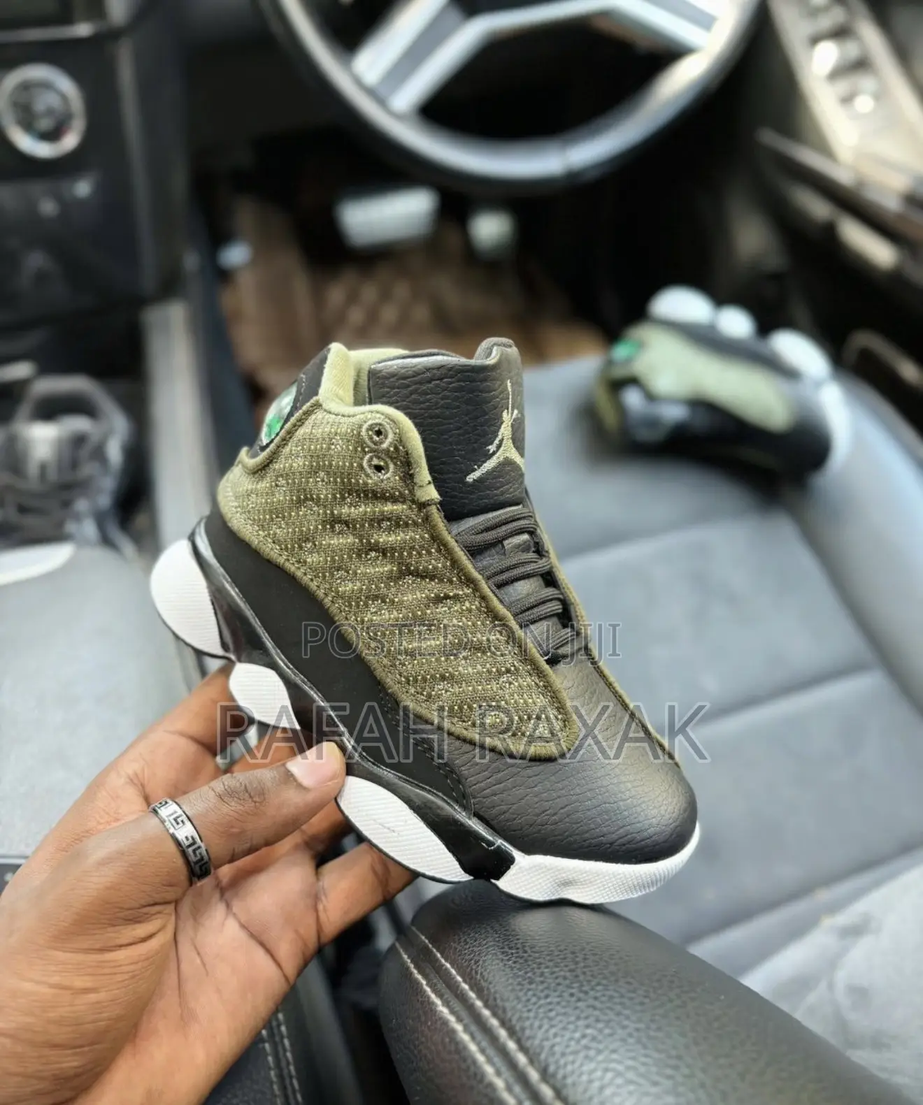 Original Kid’S Nike Air Jordan 13 Retro “Olive” Baby Sneakers