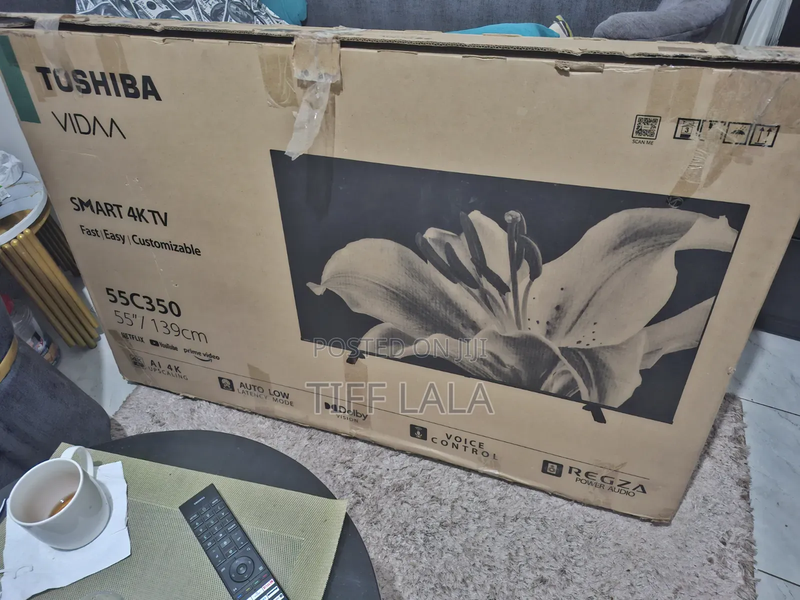 Toshiba 55 Inch Uhd Smart Vidaa Tv, Model 55c350lw