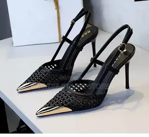 Classic Hot Silver White Ladies Heels
