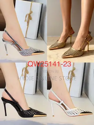 Classic Hot Silver White Ladies Heels