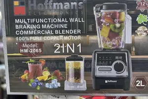 Hoffmans 2l Electric Commercial Blender 2-in-1 With Copper Motor