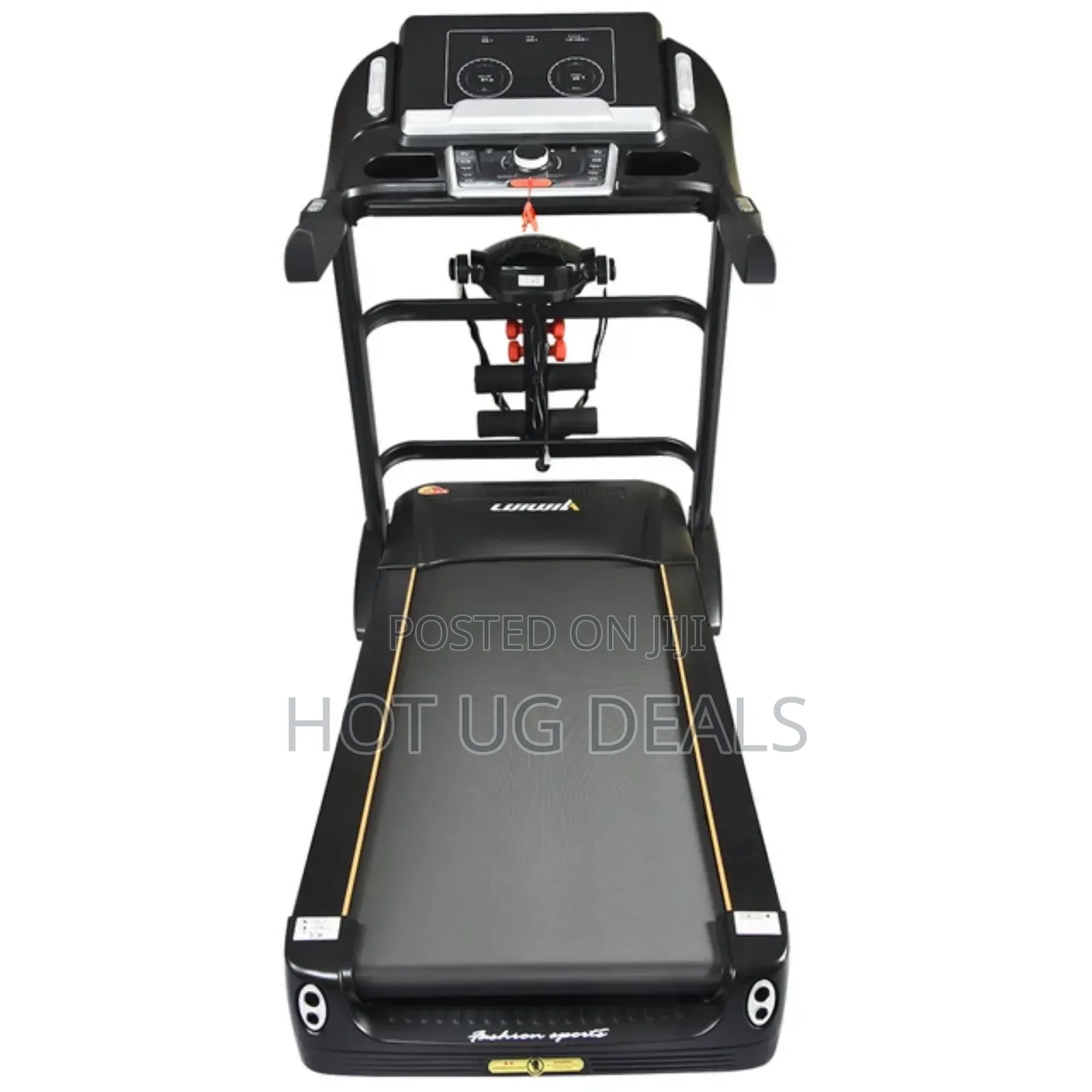 Foldable Treadmill 588 Semi-commercial Machine- Black/ Silver