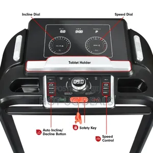 Foldable Treadmill 588 Semi-commercial Machine- Black/ Silver