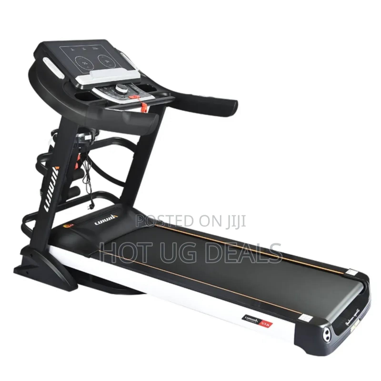 Foldable Treadmill 588 Semi-commercial Machine- Black/ Silver
