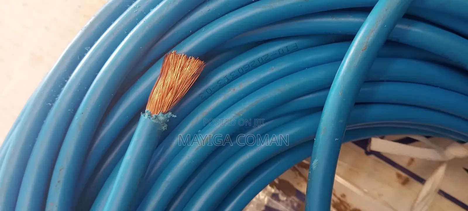 Pure Copper Inside Welding Cable Blue Colour